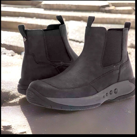 Easy Spirit Aston Leather Chelsea Boots Orthotic Cushion Insoles Slip On $226 - Picture 3 of 15